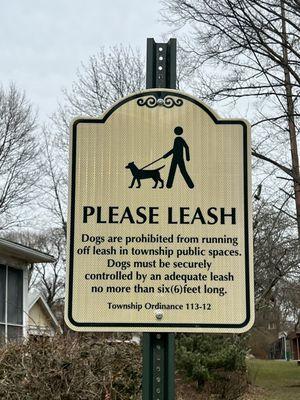 Dog friendly, but please leash. While the park is nestled between local roads, it's still close to Ridgewood Road.