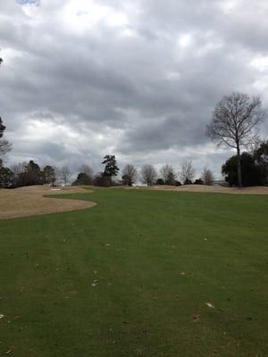 Uphill finishing hole 18th