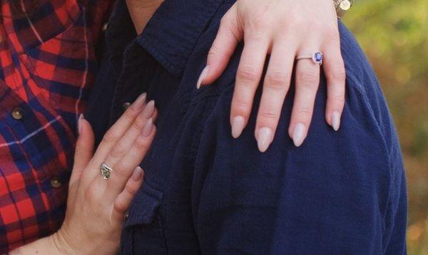 Neutral Nails for Engagement Sesh