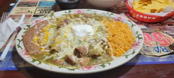 Enchiladas Verdes