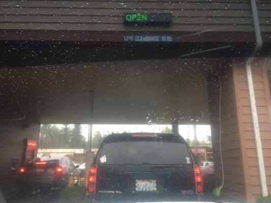 Only one drive thru open out of two