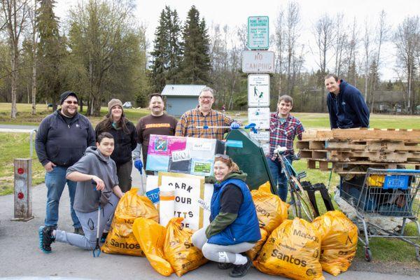 VOA Alaska's coalition on Clean Up Day 2024.