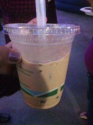 Free bubble tea.. Just give tips