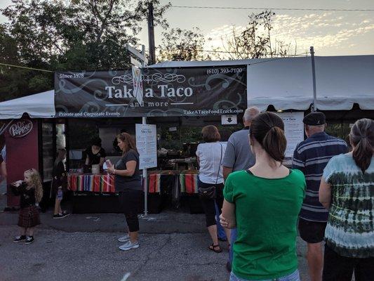 Take a Taco booth