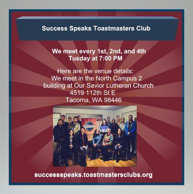 Success Speaks Toastmasters Club