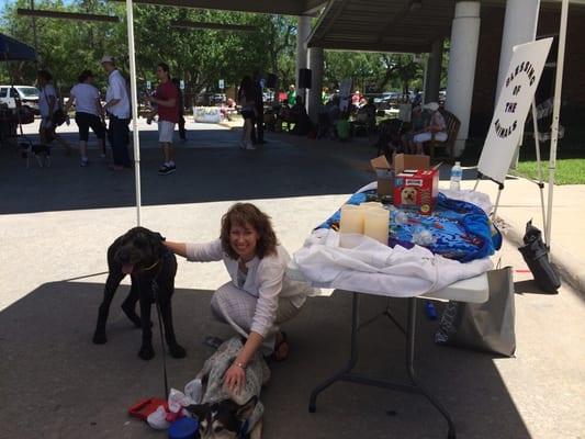 #BlessingOfTheAnimals with The Wonderful Pastor Alexandra.  Events like this will get me back to church!