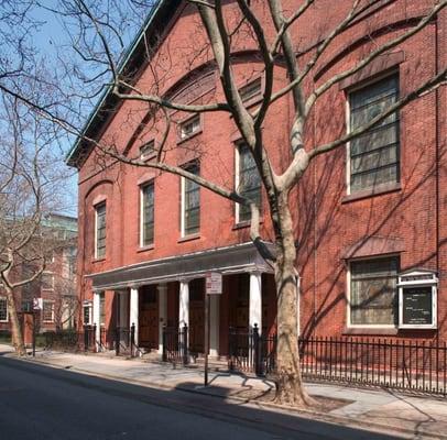 Historic landmark Plymouth sanctuary on Orange Street between Henry & Hicks.