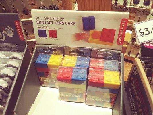 Lego contact lense case