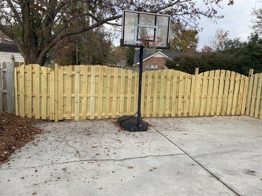 Fence we proudly built for Michael O.