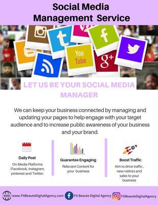 Let us be your Social Media Manager.