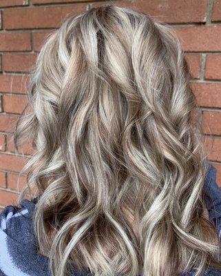 Hair color and highlights