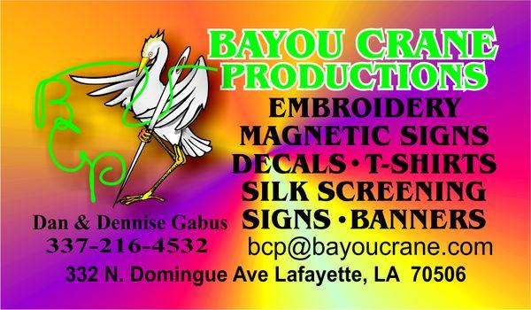 Bayou Crane Productions