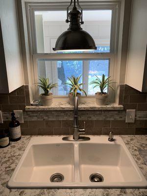 New sink and faucet!