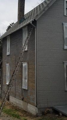 Before & After Exterior painting in Canton, OH