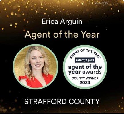 I was featured on Rate My Agents Agent of the year for Strafford County NH!