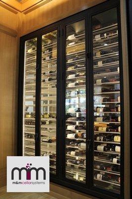 Island Hotel Wine Cabinet M&M Cellar Systems in partnership with Vintage Cellars