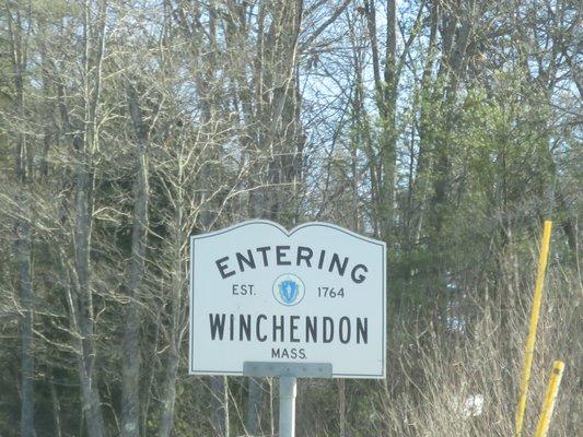 Entering Winchendon, MA