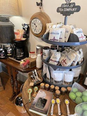 Little tea to purchase & a coffee/tea station