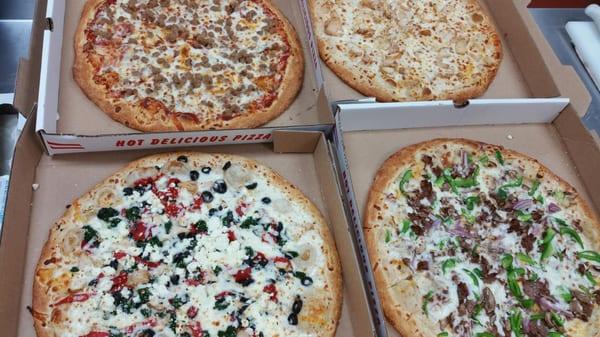 Some Variety of Pizza Pies!!