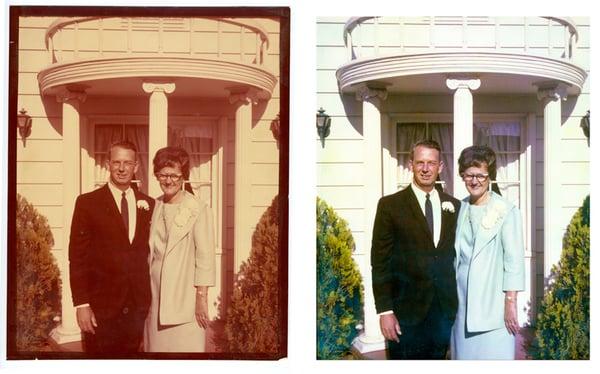 Bringing the past to the present with our photo restoration service.