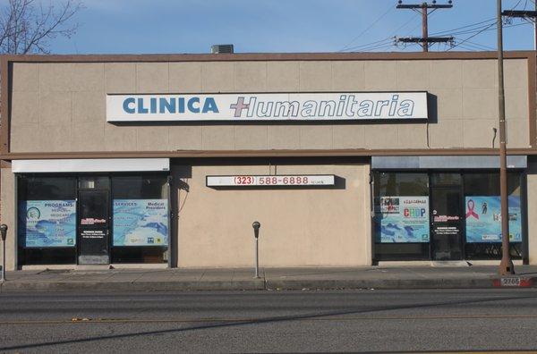 Two entrances along Florence Ave.