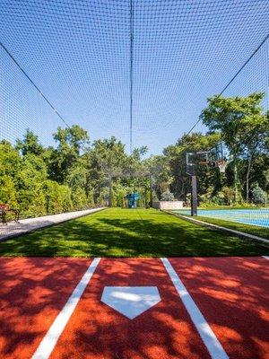 Our Mastodon Batting Cage in a customers backyard.