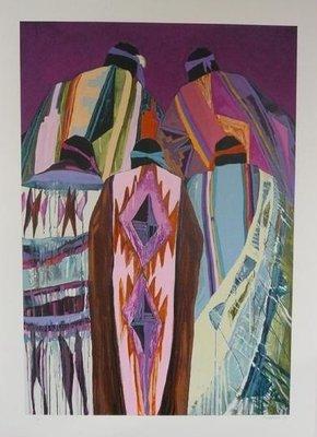 Beautiful Dolona Roberts lithograph..southwest colors.