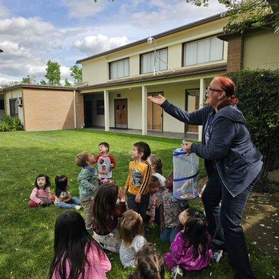 Releasing the butterflies!