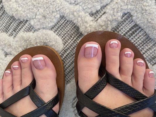 Ultimate pedicure with green tea