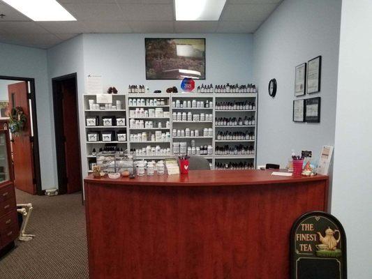 Check in, schedule an appointment, or pick up specialized supplements.