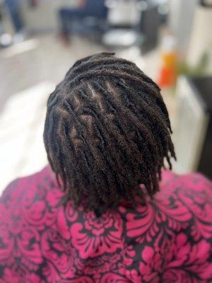 Instant locs box parting