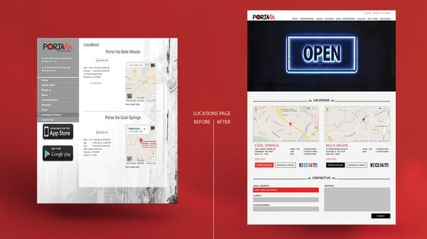 Website Redesign Project - Location Page
