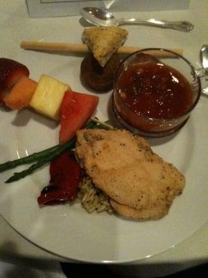 Cold plate served at a Krannert luncheon, July 2011.