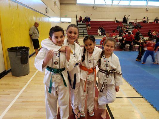 Picture taken of our students from the 26th US Annual Open Martial Art Championship tournament 2/15/2020