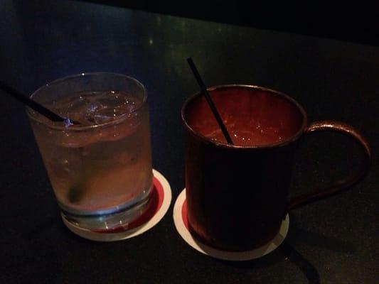 Moscow mule and Deep Eddy grapefruit vodka!