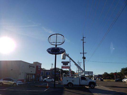 Our permanent tampa location is getting a new sign