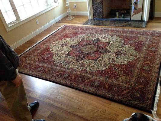 Artistic Associates oriental rug cleaning did a great job!