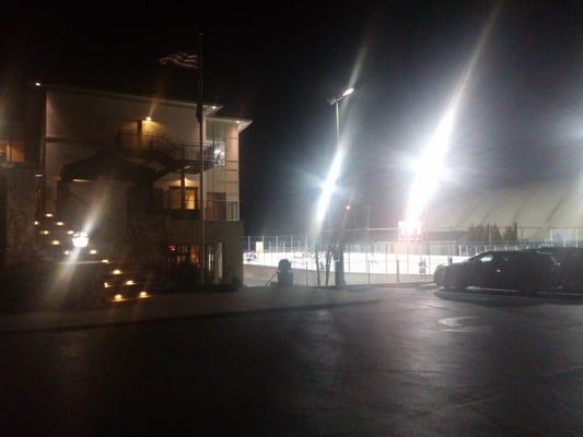 Night time hockey!!