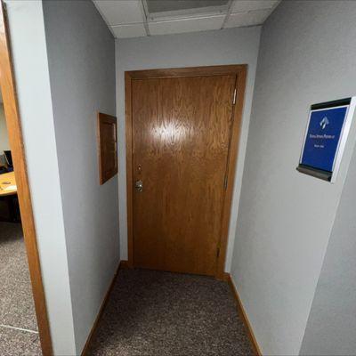 Office door in NAP LLP Madison WI location.