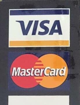 Visa, MC, Discover & Amex, accepted.