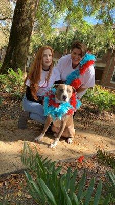 Bobbi, her daughter, and their pup!