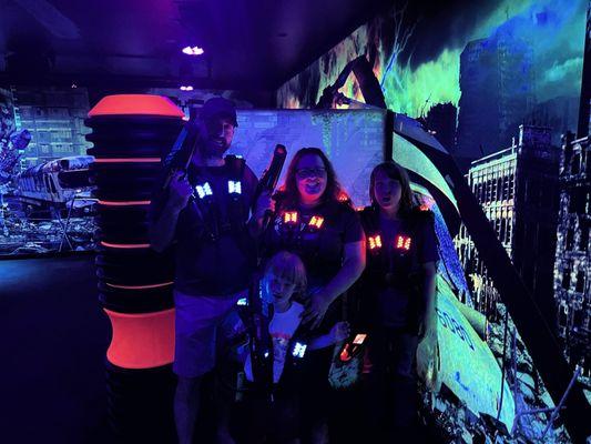 Family laser tag!