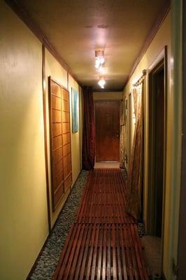 the hallway of the office