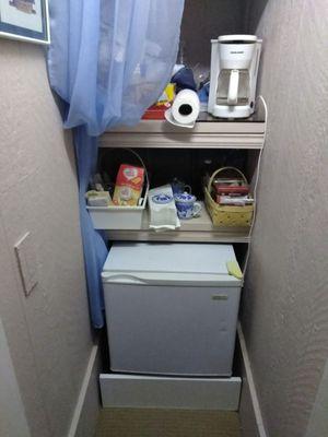 Pantry with fridge