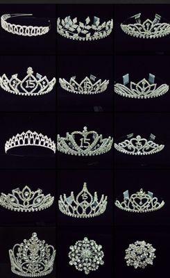 Tiaras for any party such as birthday , wedding and 15&16years