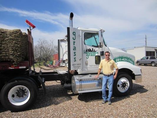 Getting ready to deliver another load of top quality Houston Grass sod to a customer!