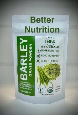 Barley Grass Front label