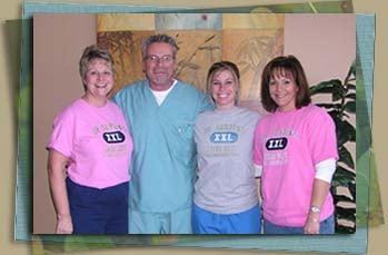 Dr. Surtin and office staff.