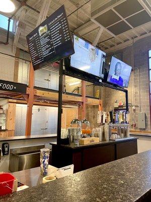 It's the bar at the end of Parkville market first level next to portly pig and twisted Italian cafe