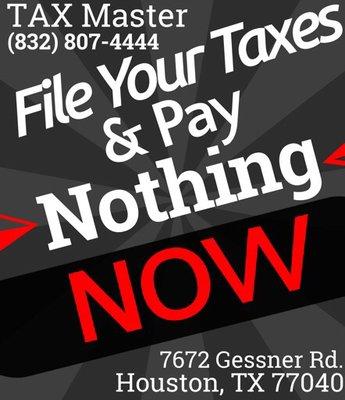 Come in for your free consultation and get your tax refund immediately!